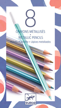 Thumbnail for Djeco 8 metallic pencils