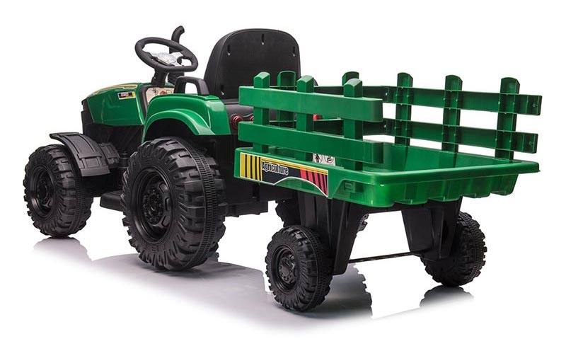 Azeno Farmer Powermax Grön Eltraktor bild bakifrån