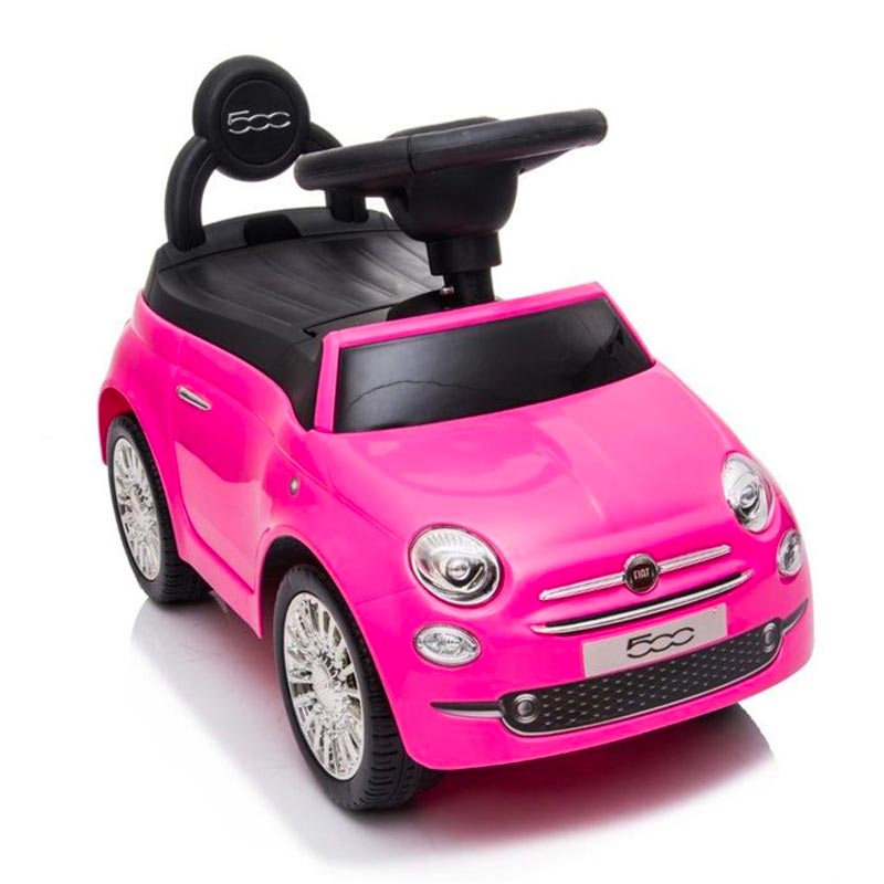 Azeno Fiat 500 Rosa Gåbil för barn bild ovanifrån