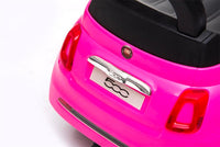 Thumbnail for Azeno Fiat 500 Rosa Gåbil för barn bild bakdel