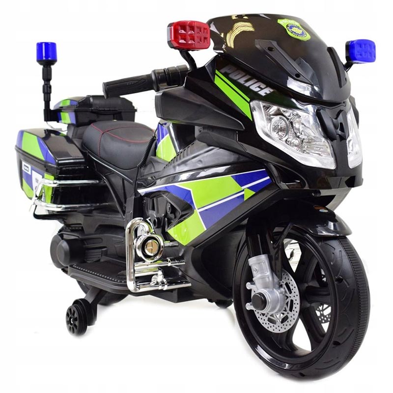 Azeno Street Police MC Elmotorcykel för barn, 2x12V