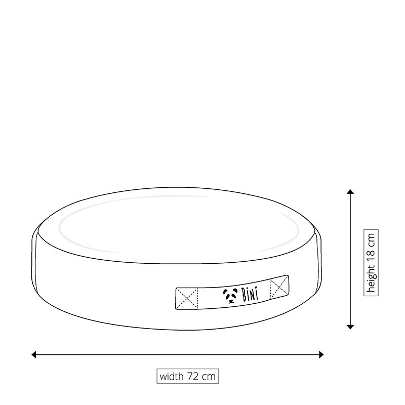 Bini Sittpuff för utomhusbruk - Little Cloud mått