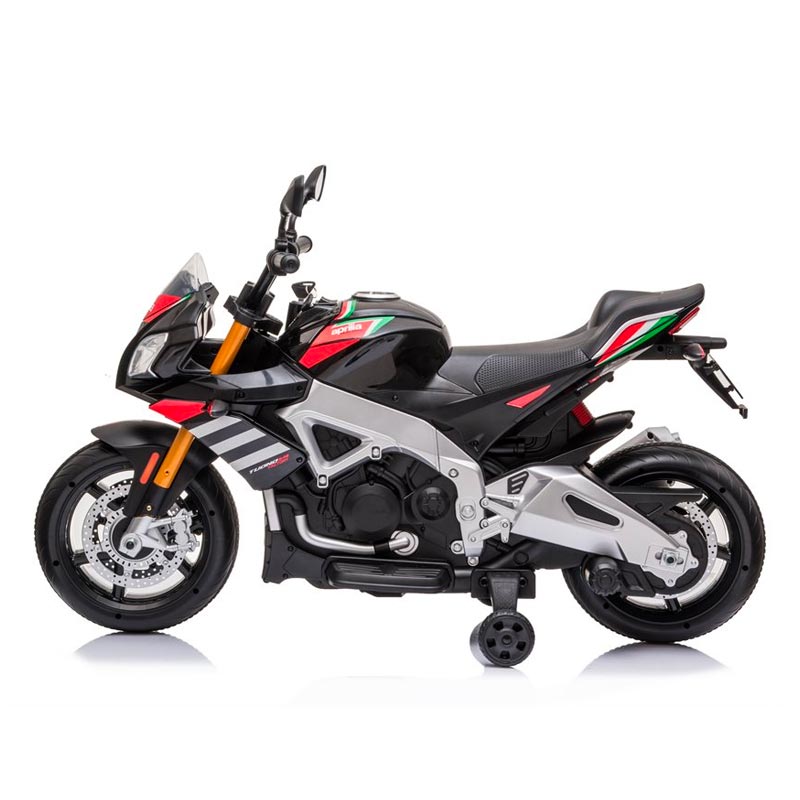 Azeno License Aprilia Tuono V4 motorcykel för barn från sidan