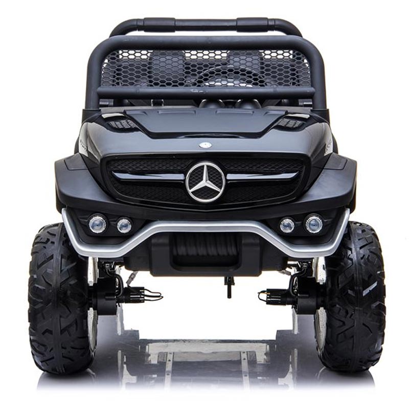 Azeno Mercedes Unimog Svart Elbil för barn, 4x12V