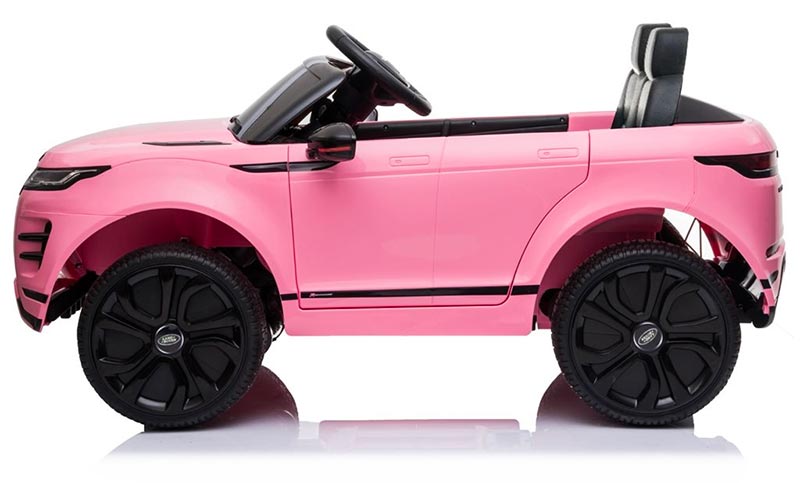 Azeno Range Rover Evoque 12V Rosa Elbil för barn bild från sidan