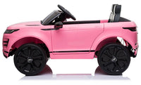 Thumbnail for Azeno Range Rover Evoque 12V Rosa Elbil för barn bild från sidan