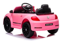 Thumbnail for Azeno VW Beetle Dune Rosa Elbil för barn bild bakifrån