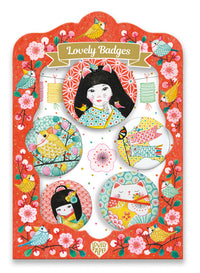 Thumbnail for Djeco Japan lovely badges