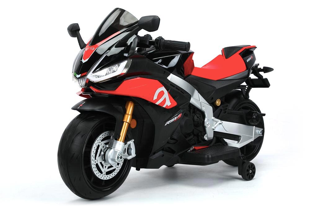 Azeno Aprilia RS V4 Svart MC Elmotorcykel för barn, 2x12V