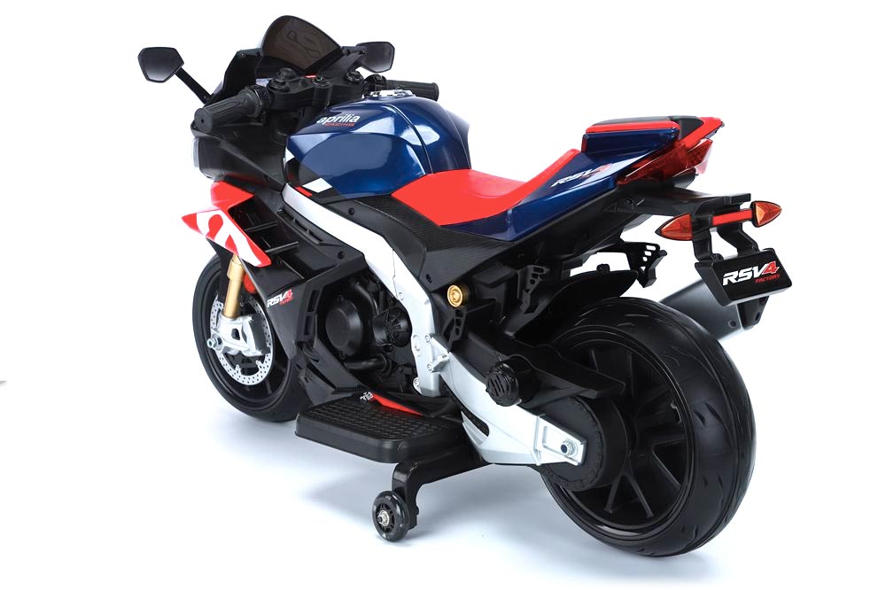 Azeno Aprilia RS V4 Blå MC Elmotorcykel för barn