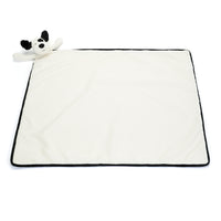 Thumbnail for Jellycat Bashful Black & Cream Puppy Blankie