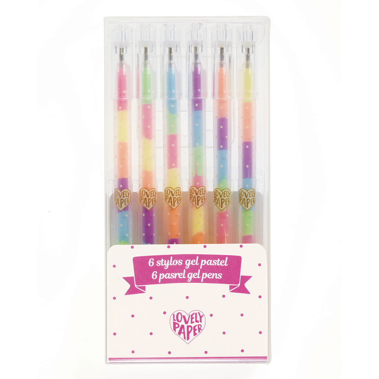 Djeco 6 pastel gel pens Rainbow