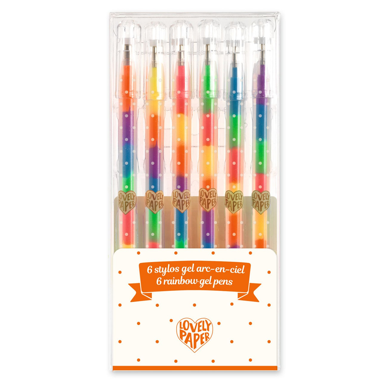 Djeco 6 Rainbow Gel Pens