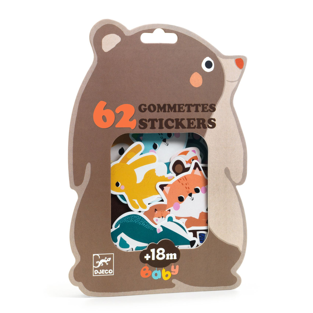 Djeco 62 Gommettes Stickers - Forest Animals