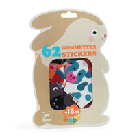 Thumbnail for Djeco 62 Gommettes Stickers - Farm Animals