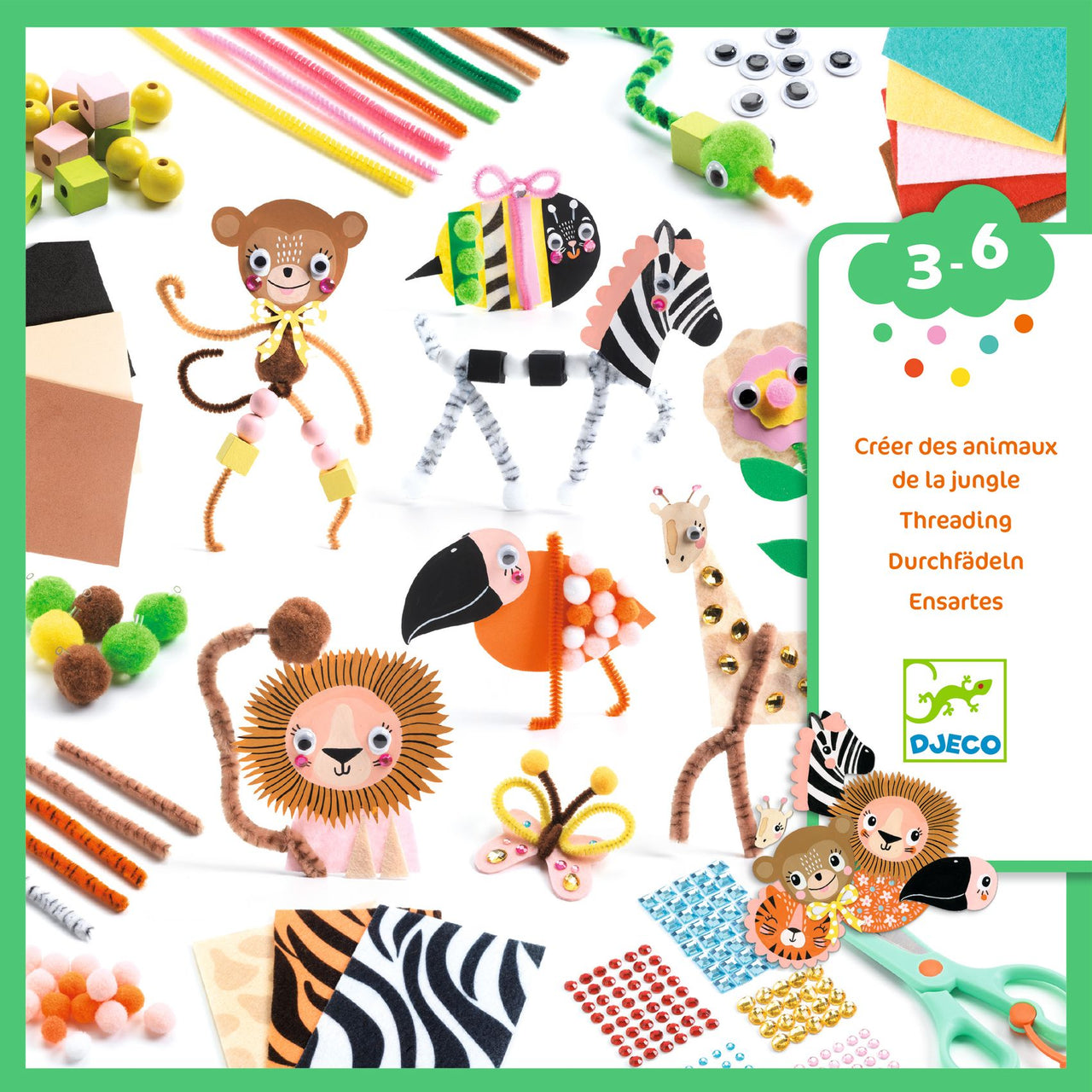 Djeco Jungle Animal Creation Box