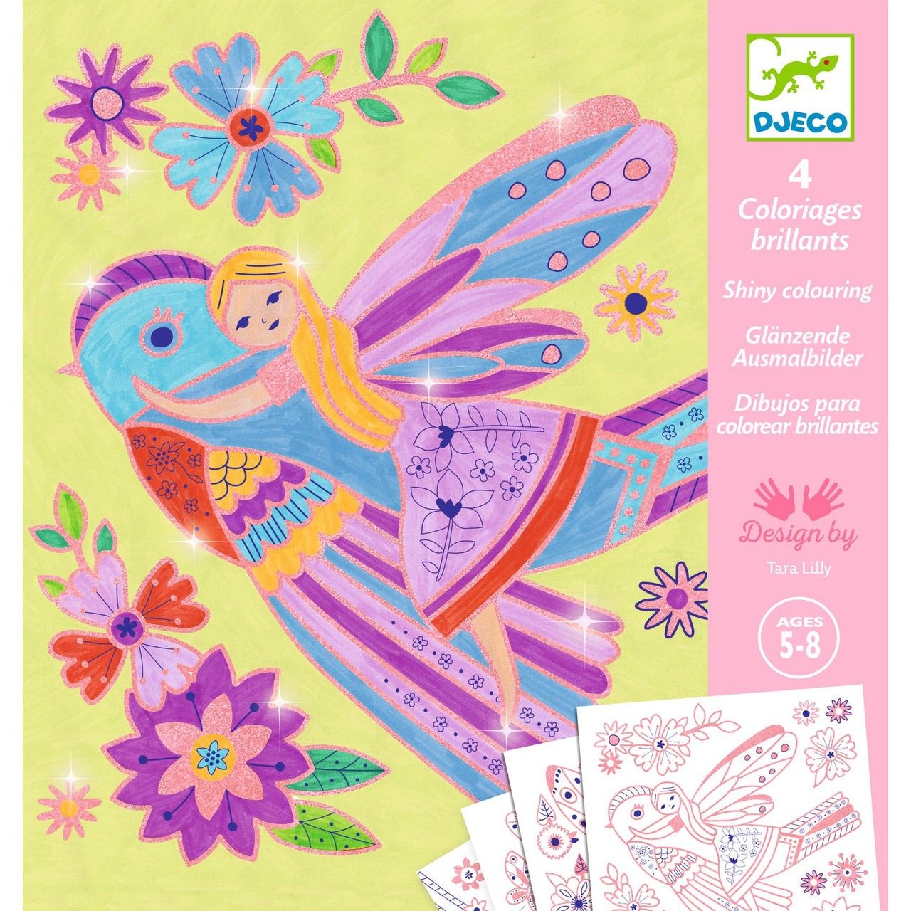 Djeco Shiny Colouring - Little Wings