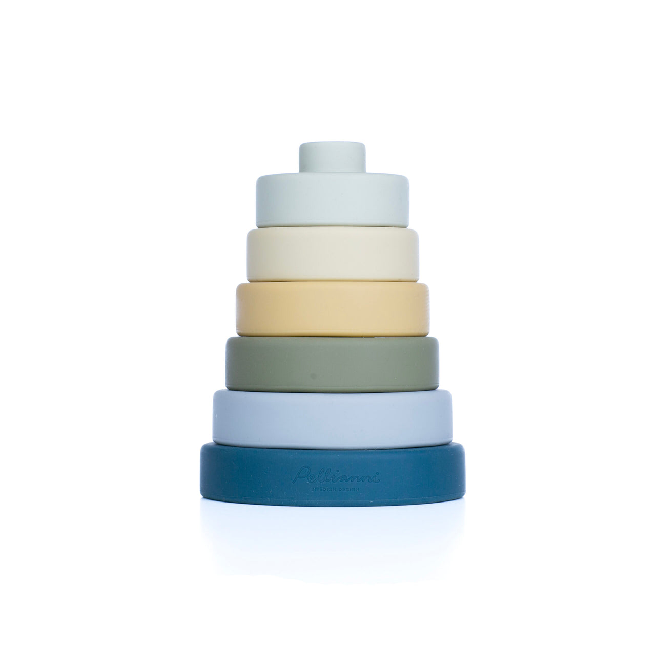 Pellianni Silicone Stacking Toy Bluish