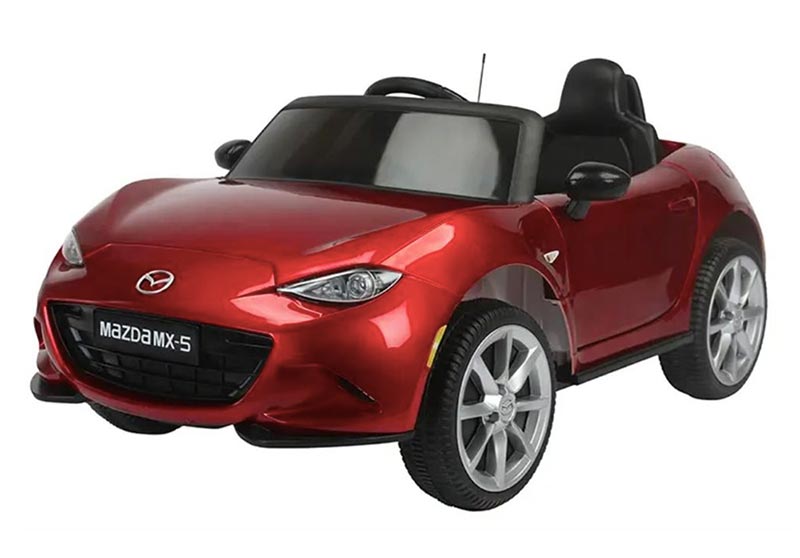 Azeno Mazda MX-5 Röd Elbil för barn, 4x12V